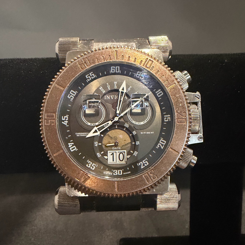 Invicta Silver And Gold Chronograph Watch